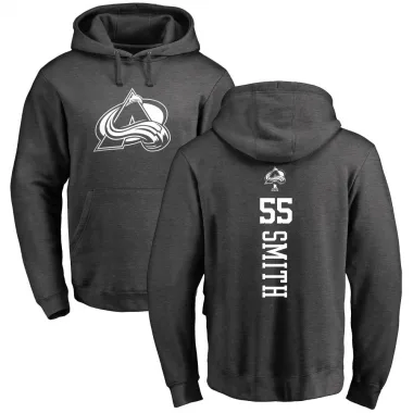 Charcoal Men's Givani Smith Colorado Avalanche Branded One Color Backer Pullover Hoodie