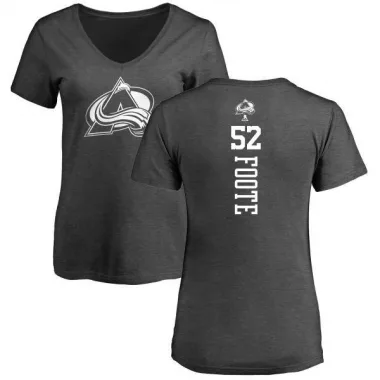 Charcoal Women's Adam Foote Colorado Avalanche One Color Backer T-Shirt -