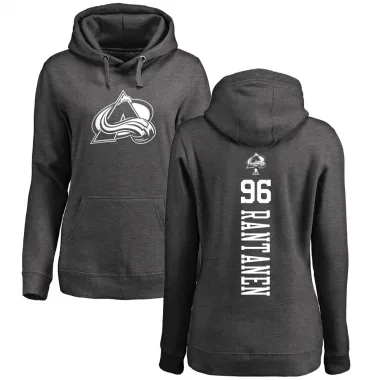 Charcoal Women's Mikko Rantanen Colorado Avalanche Branded One Color Backer Pullover Hoodie