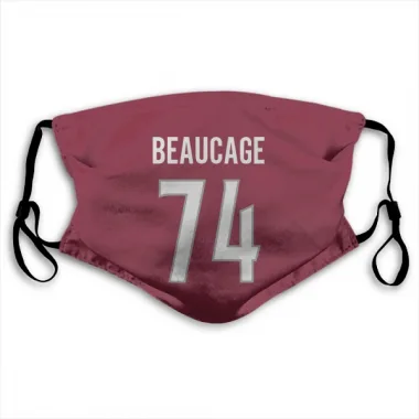 Colorado Avalanche Alex Beaucage  Burgundy Face Mask