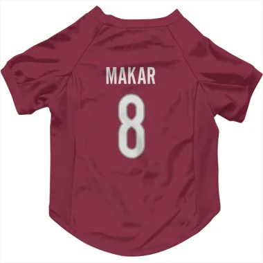 Colorado Avalanche Cale Makar  Burgundy Dog & Cat Pet Jersey