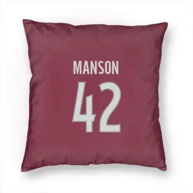 Colorado Avalanche Josh Manson  Burgundy Pillow Cover (18 X 18)