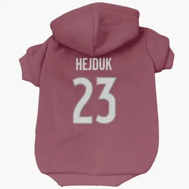 Colorado Avalanche Milan Hejduk  Burgundy Dog & Cat Pet Hoodie