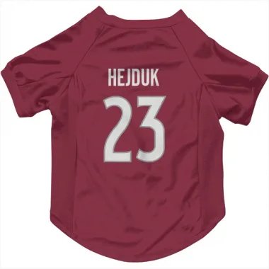 Colorado Avalanche Milan Hejduk  Burgundy Dog & Cat Pet Jersey