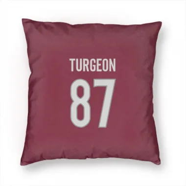 Colorado Avalanche Pierre Turgeon  Burgundy Pillow Cover (18 X 18)