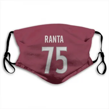 Colorado Avalanche Sampo Ranta  Burgundy Face Mask