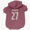 Colorado Avalanche Scott Parker  Burgundy Dog & Cat Pet Hoodie