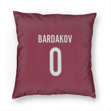 Colorado Avalanche Zakhar Bardakov  Burgundy Pillow Cover (18 X 18)