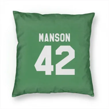 Green Colorado Avalanche Josh Manson   Pillow Cover (18 X 18)