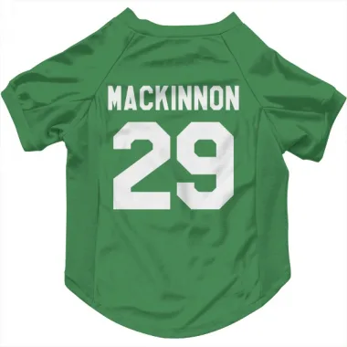 Green Colorado Avalanche Nathan MacKinnon   Dog & Cat Pet Jersey