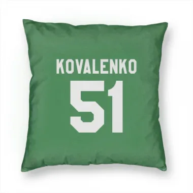 Green Colorado Avalanche Nikolai Kovalenko   Pillow Cover (18 X 18)