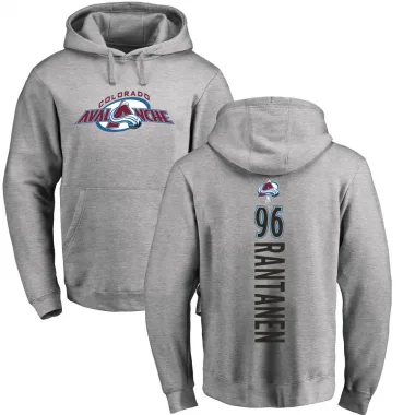 Men's Mikko Rantanen Colorado Avalanche Branded Ash Backer Pullover Hoodie