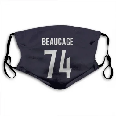 Navy Colorado Avalanche Alex Beaucage   Face Mask