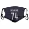 Navy Colorado Avalanche Alex Beaucage   Face Mask