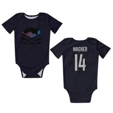 Navy Colorado Avalanche Chris Wagner   Newborn & Infant Bodysuit