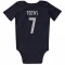 Navy Colorado Avalanche Devon Toews   Newborn & Infant Bodysuit