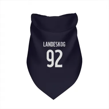 Navy Colorado Avalanche Gabriel Landeskog   Dog & Cat Pet Bandana