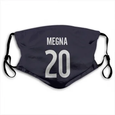 Navy Colorado Avalanche Jayson Megna   Face Mask