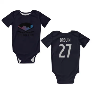 Navy Colorado Avalanche Jonathan Drouin   Newborn & Infant Bodysuit