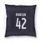 Navy Colorado Avalanche Josh Manson   Pillow Cover (18 X 18)