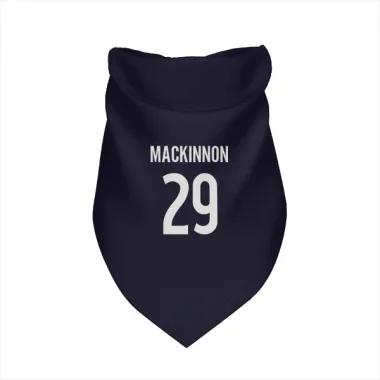 Navy Colorado Avalanche Nathan MacKinnon   Dog & Cat Pet Bandana