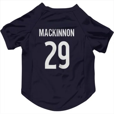 Navy Colorado Avalanche Nathan MacKinnon   Dog & Cat Pet Jersey