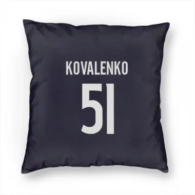 Navy Colorado Avalanche Nikolai Kovalenko   Pillow Cover (18 X 18)