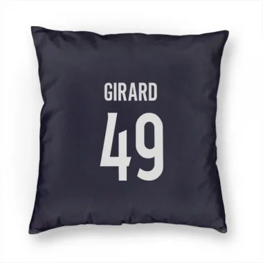 Navy Colorado Avalanche Samuel Girard   Pillow Cover (18 X 18)