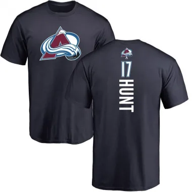 Navy Men's Brad Hunt Colorado Avalanche Backer T-Shirt -