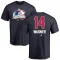 Navy Men's Chris Wagner Colorado Avalanche Name and Number Banner Wave T-Shirt -