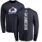 Navy Men's Gabriel Landeskog Colorado Avalanche Backer Long Sleeve T-Shirt -