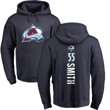 Navy Men's Givani Smith Colorado Avalanche Branded Backer Pullover Hoodie