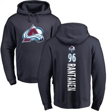 Navy Men's Mikko Rantanen Colorado Avalanche Branded Backer Pullover Hoodie