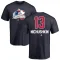 Navy Men's Valeri Nichushkin Colorado Avalanche Name and Number Banner Wave T-Shirt -