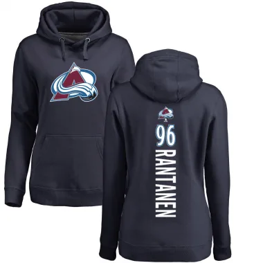 Navy Women's Mikko Rantanen Colorado Avalanche Branded Backer Pullover Hoodie