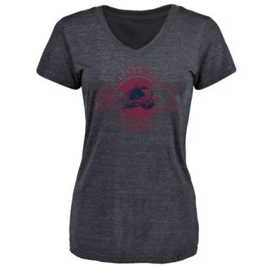 Navy Women's Samuel Girard Colorado Avalanche Insignia T-Shirt -