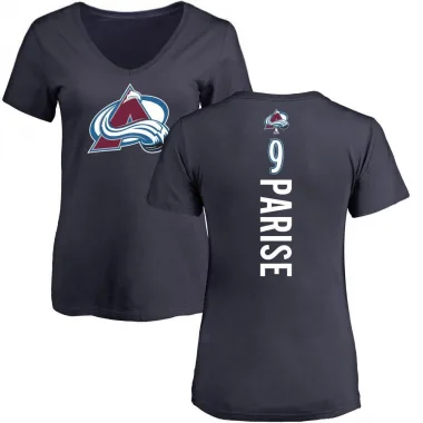 Navy Women's Zach Parise Colorado Avalanche Backer T-Shirt -