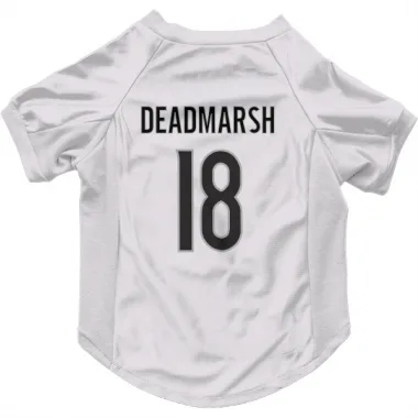 White Colorado Avalanche Adam Deadmarsh   Dog & Cat Pet Jersey