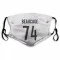 White Colorado Avalanche Alex Beaucage   Face Mask