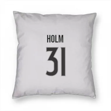 White Colorado Avalanche Arvid Holm   Pillow Cover (18 X 18)