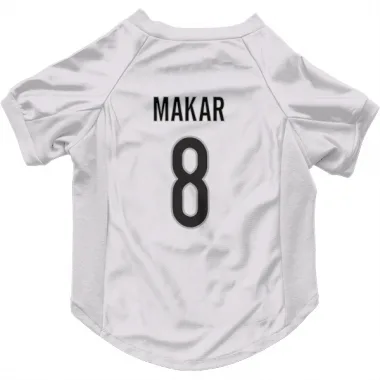 White Colorado Avalanche Cale Makar   Dog & Cat Pet Jersey