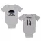 White Colorado Avalanche Chris Wagner   Newborn & Infant Bodysuit