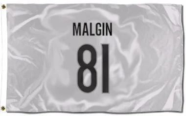 White Colorado Avalanche Denis Malgin   Flag (3 X 5)