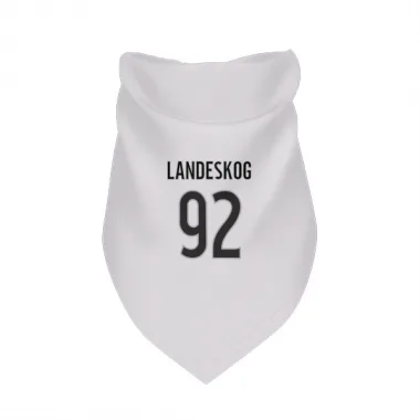 White Colorado Avalanche Gabriel Landeskog   Dog & Cat Pet Bandana