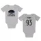 White Colorado Avalanche Jean-Luc Foudy   Newborn & Infant Bodysuit