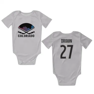 White Colorado Avalanche Jonathan Drouin   Newborn & Infant Bodysuit