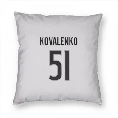 White Colorado Avalanche Nikolai Kovalenko   Pillow Cover (18 X 18)