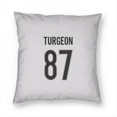 White Colorado Avalanche Pierre Turgeon   Pillow Cover (18 X 18)