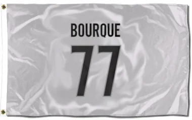 White Colorado Avalanche Raymond Bourque   Flag (3 X 5)