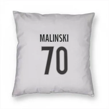 White Colorado Avalanche Sam Malinski   Pillow Cover (18 X 18)